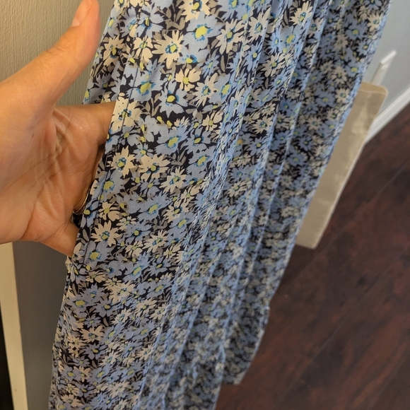 Vineyard Vines Blue Floral Midi Dress - Picture 5 of 9